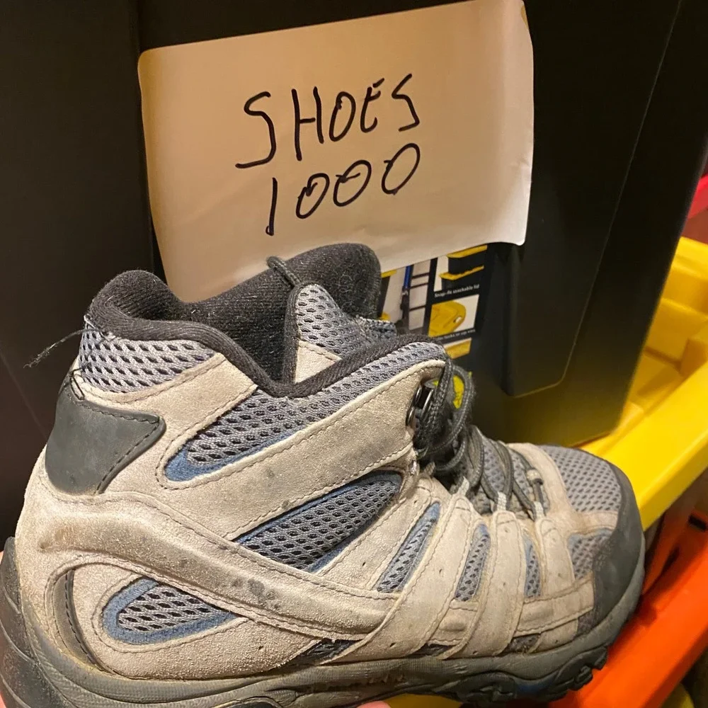 Merrell Moab 2 Mid Ventilator Hiking Boots Men 11 Walnt Grey J42485 Vibram Trail